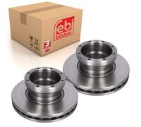 Pair of Front Brake Discs Fits Dennis OE 658622 Febi 185412