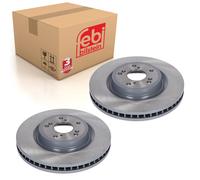 Pair of Front Brake Discs Fits Honda CR-V V OE 45251-TNY-E01 Febi 179053