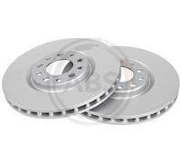 Pair of Front Brake Discs for Alfa Romeo 159 Brera Giulietta Spider A.B.S. 17622