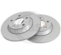 Pair of Front Brake Discs for Audi A4 A.B.S. 16293