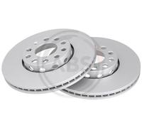 Pair of Front Brake Discs for Audi Seat Skoda VW A.B.S. 16098