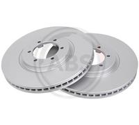 Pair of Front Brake Discs for Hyundai Terracan A.B.S. 18000