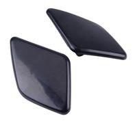 Pair of Front Bumper Headlight Washer Nozzle Cap Covers Compatible with for Volvo XC90 2007-2014, Black Plastic Left and Right Side Replacement