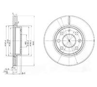 PAIR OF GENUINE DELPHI OEM SPEC BRAKE DISCS BG3568