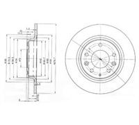 PAIR OF GENUINE DELPHI OEM SPEC BRAKE DISCS BG3875C