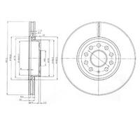 PAIR OF GENUINE DELPHI OEM SPEC BRAKE DISCS BG3953C