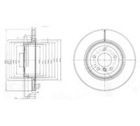PAIR OF GENUINE DELPHI OEM SPEC BRAKE DISCS BG3961