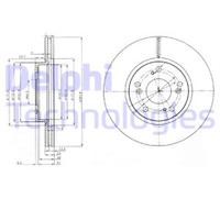 PAIR OF GENUINE DELPHI OEM SPEC BRAKE DISCS BG3980C