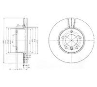 PAIR OF GENUINE DELPHI OEM SPEC BRAKE DISCS BG3998C