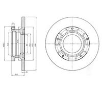 PAIR OF GENUINE DELPHI OEM SPEC BRAKE DISCS BG4008