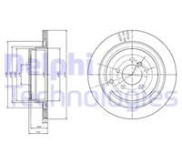 PAIR OF GENUINE DELPHI OEM SPEC BRAKE DISCS BG4021C