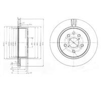 PAIR OF GENUINE DELPHI OEM SPEC BRAKE DISCS BG4024