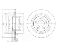 PAIR OF GENUINE DELPHI OEM SPEC BRAKE DISCS BG4026