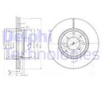 PAIR OF GENUINE DELPHI OEM SPEC BRAKE DISCS BG4049C