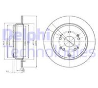 PAIR OF GENUINE DELPHI OEM SPEC BRAKE DISCS BG4064C