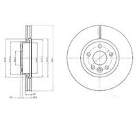 PAIR OF GENUINE DELPHI OEM SPEC BRAKE DISCS BG4094C