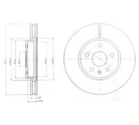 PAIR OF GENUINE DELPHI OEM SPEC BRAKE DISCS BG4189C