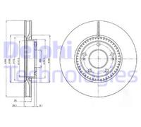 PAIR OF GENUINE DELPHI OEM SPEC BRAKE DISCS BG4251C