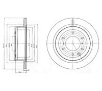 PAIR OF GENUINE DELPHI OEM SPEC BRAKE DISCS BG4263