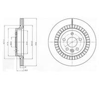 PAIR OF GENUINE DELPHI OEM SPEC BRAKE DISCS BG4270