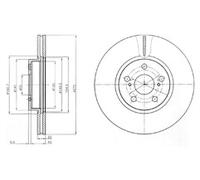 PAIR OF GENUINE DELPHI OEM SPEC BRAKE DISCS BG4277