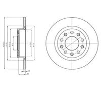 PAIR OF GENUINE DELPHI OEM SPEC BRAKE DISCS BG4315