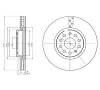 PAIR OF GENUINE DELPHI OEM SPEC BRAKE DISCS BG4330C