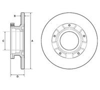 PAIR OF GENUINE DELPHI OEM SPEC BRAKE DISCS BG4673