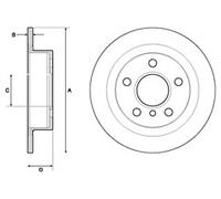 PAIR OF GENUINE DELPHI OEM SPEC BRAKE DISCS BG4706C