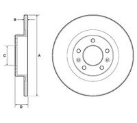 PAIR OF GENUINE DELPHI OEM SPEC BRAKE DISCS BG4748C