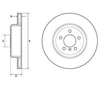 PAIR OF GENUINE DELPHI OEM SPEC BRAKE DISCS BG4752C