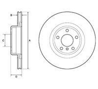 PAIR OF GENUINE DELPHI OEM SPEC BRAKE DISCS BG4755C