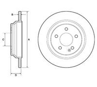 PAIR OF GENUINE DELPHI OEM SPEC BRAKE DISCS BG4811C