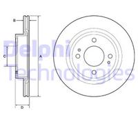 PAIR OF GENUINE DELPHI OEM SPEC BRAKE DISCS BG4830C