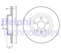 PAIR OF GENUINE DELPHI OEM SPEC BRAKE DISCS BG4930C