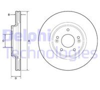 PAIR OF GENUINE DELPHI OEM SPEC BRAKE DISCS BG4931C