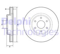 PAIR OF GENUINE DELPHI OEM SPEC BRAKE DISCS BG4941