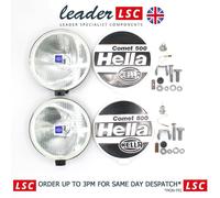 HELLA 1F4 005 750-101 Halogen-Spotlight - Comet 500 - 12V - Round - Reference number: 37.5 - Bolted - Patterned diffusing lens - Lens Colour: Crystal clear - left/right
