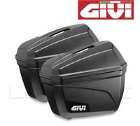 Pair of GIVI MONOKEY E22N Black Rigid Side Cases 22 Liters