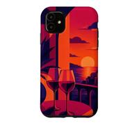 Pair Of Glasses On A Balcony At Sunset Case for iPhone 11