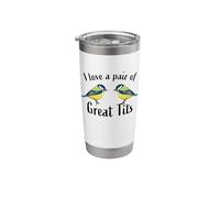 Pair of Great Tits | Bird Watching Gift Stainless Steel Insulated Tumbler