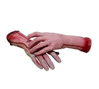 Pair Of Halloween Scary Creepy Props Off Broken Hands Broken Limbs Blood Body Part Prank Toys Haunted House Decorations Prop (SizeM, Left and Right Hands)