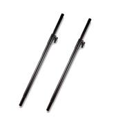PAIR OF HEAVY DUTY DJ PA ADJUSTABLE SPEAKER SATELLITE POLES 35MM SOUND AUDIO