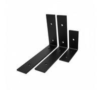 Pair Of Heavy Duty Steel Shelf Brackets: Sturdy Diy Wall Mount Supports, Medium - Pack Of 5