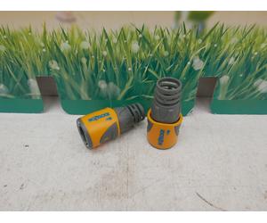 PAIR OF HOZELOCK 2050 SOFT FLEX ANTI KINK HOSE END CONNECTORS