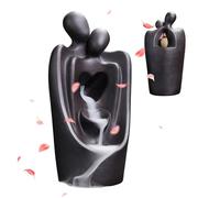 Pair of Incense Holder - Reflux Incense Cone, Decorative Incense Burner for Couples | Ceramic Incense Cone Burner for Home Decoration
