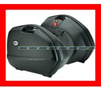 Pair of Kappa Black Hard Side Lateral Suitcases K33 K33N