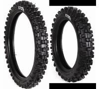Pair Of Kyoto Minicross Pit Bike Tires 90/100-14 + 70/100-17 Front + Rear Mini
