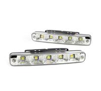Pair of LED 190mm Rectangular DRL Lights complete with control box Defender