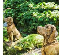 Pair of Life Size Hound Statues